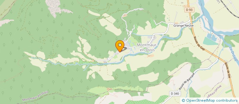 localisation de l'entreprise ASSOCIATION DES AMIS DE MONTMAUR EN DIOIS  MONTMAUR-EN-DIOIS