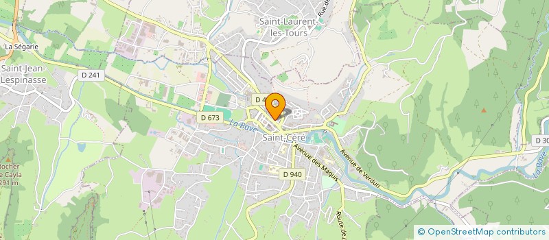 localisation de l'entreprise ASSOCIATION DES AMIS DE NORA LOU  SAINT-CERE