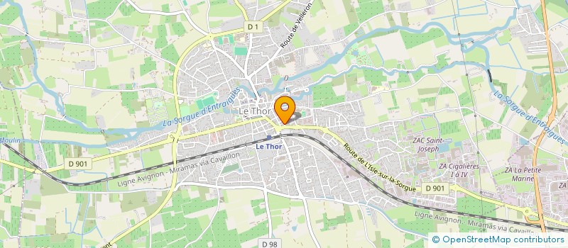 localisation de l'entreprise ASSOCIATION DES AMIS DE NOTRE DAME DU LAC  LE THOR