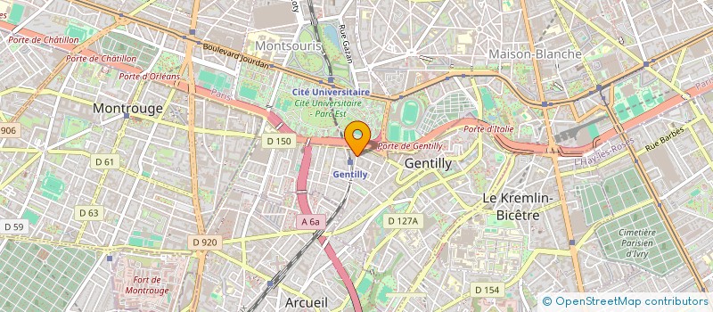 localisation de l'entreprise ASSOCIATION DES AMIS DE NOUVELLES D'EUROPE à GENTILLY