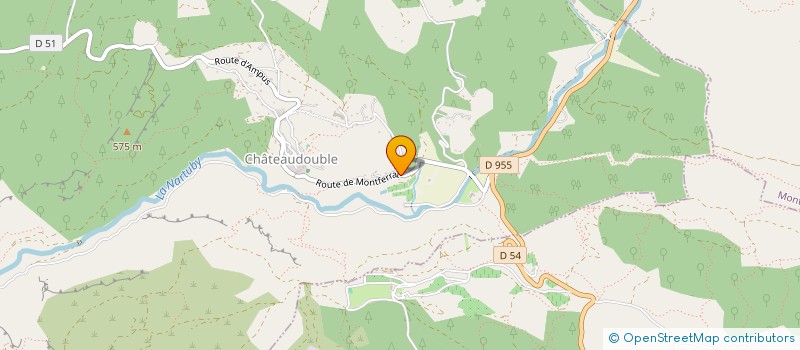 localisation de l'entreprise ASSOCIATION DES AMIS DE SAINT JEAN BAPTISTE (ASJB)  CHATEAUDOUBLE