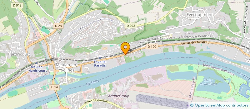 localisation de l'entreprise ASSOCIATION DES AMIS DE THUN  MEULAN-EN-YVELINES