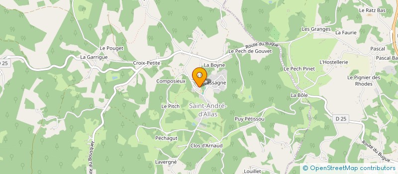 localisation de l'entreprise ASSOCIATION DES AMIS DE VITRAC EN PERIGORD NOIR à VITRAC