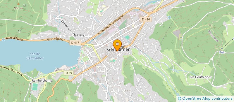 localisation de l'entreprise ASSOCIATION DES AMIS DES ARTS à GERARDMER