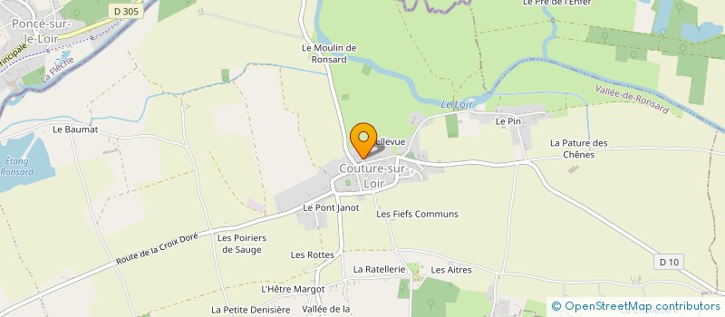 localisation de l'entreprise ASSOCIATION DES AMIS DES ECOLES LAIQUES DE COUTURE, VILLEDIEU, ARTINS, LES ESSARTS, TREHET  VALLEE-DE-RONSARD