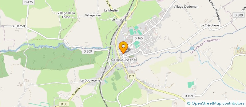 localisation de l'entreprise ASSOCIATION DES AMIS DES ECOLES PUBLIQUES DE LA HAYE PESNEL ET DE LA LUCERNE D'OUTREMER  LA HAYE-PESNEL