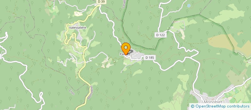 localisation de l'entreprise ASSOCIATION DES AMIS DES JARDINS DE MAZET  MONOBLET