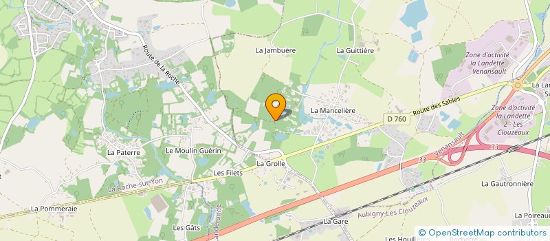 localisation de l'entreprise ASSOCIATION DES AMIS DES JARDINS DU LORIOT  VENANSAULT