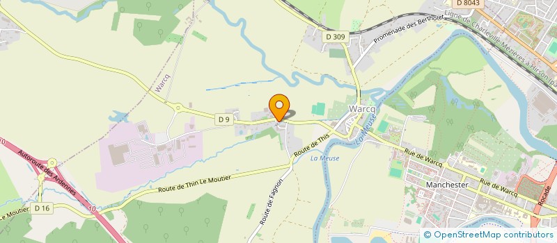localisation de l'entreprise ASSOCIATION DES AMIS DES MOULINS DES ARDENNES à WARCQ