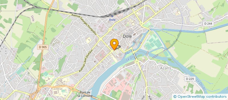 localisation de l'entreprise ASSOCIATION DES AMIS DES MUSEES DU JURA à DOLE