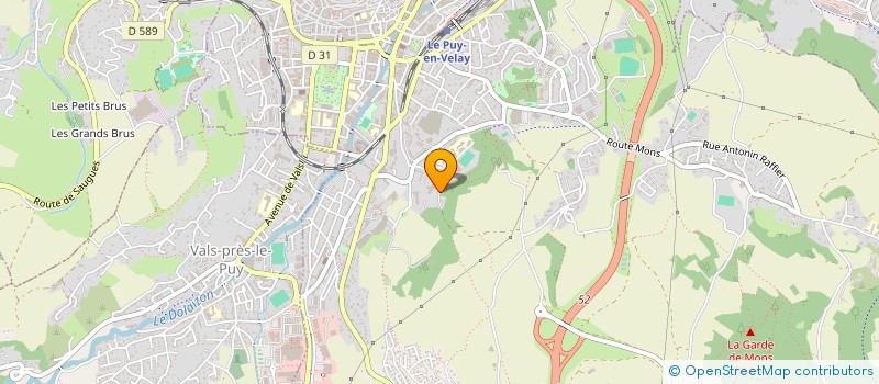 localisation de l'entreprise ASSOCIATION DES AMIS DES RESIDENTS DE L'EHPAD LE VERGER DE LEA à LE PUY-EN-VELAY