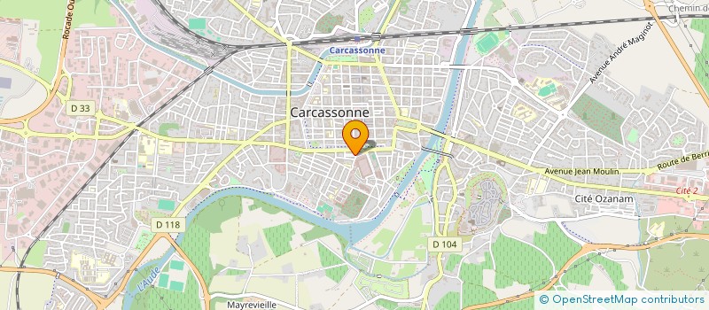 localisation de l'entreprise ASSOCIATION DES AMIS DU 3 à CARCASSONNE