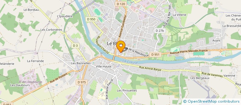 localisation de l'entreprise ASSOCIATION DES AMIS DU BLANC ET DE SA REGION à LE BLANC