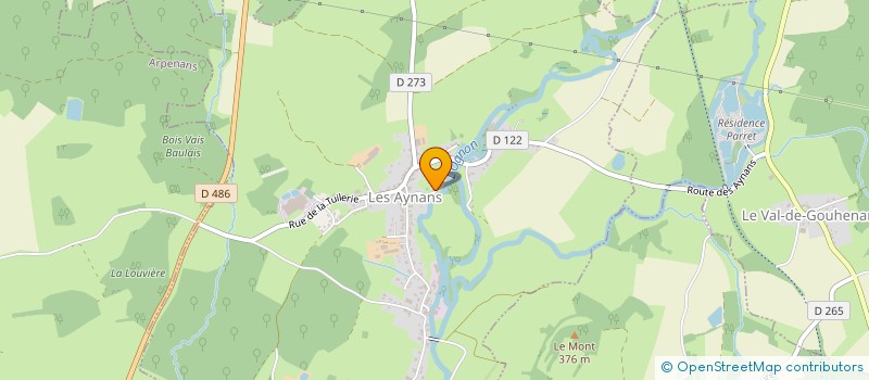 localisation de l'entreprise ASSOCIATION DES AMIS DU CAMPING DE LES AYNANS  LES AYNANS