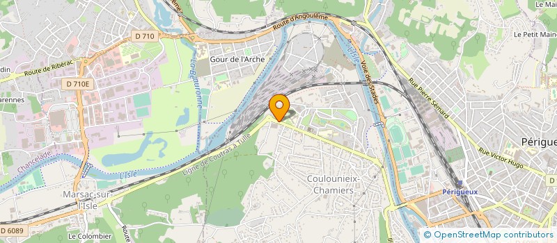 localisation de l'entreprise ASSOCIATION DES AMIS DU CEAD  COULOUNIEIX-CHAMIERS