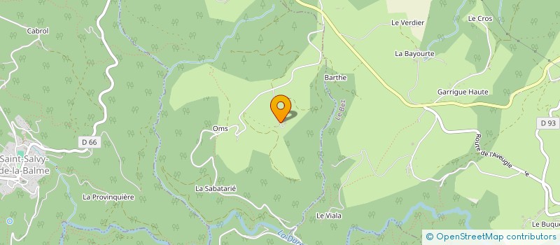 localisation de l'entreprise ASSOCIATION DES AMIS DU CHATEAU DE BONNERY  CAMBOUNES