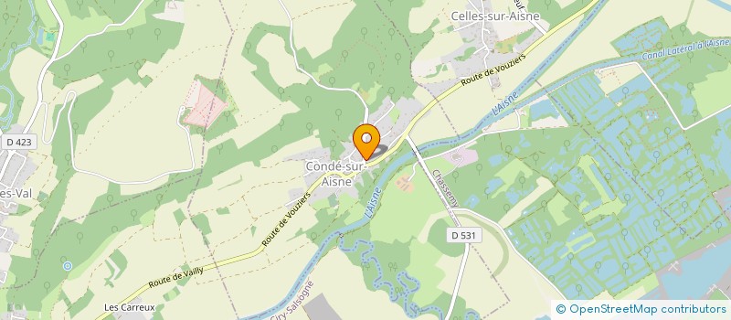 localisation de l'entreprise ASSOCIATION DES AMIS DU CHATEAU DE LA FERE  CONDE-SUR-AISNE