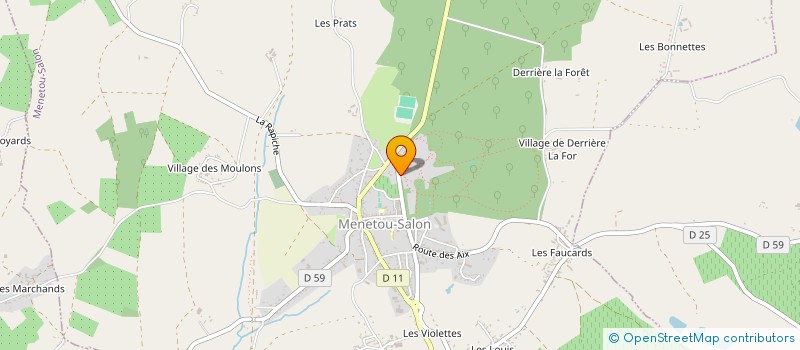 localisation de l'entreprise ASSOCIATION   DES  AMIS DU  CHATEAU  DE  MENETOU  SALON  MENETOU-SALON