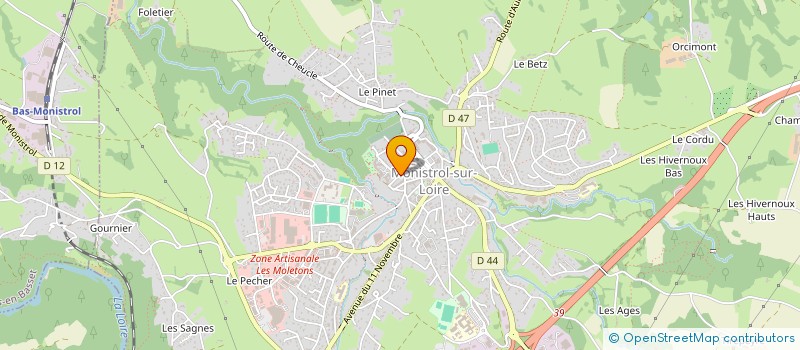 localisation de l'entreprise ASSOCIATION DES AMIS DU CHATEAU DE MONISTROL SUR LOIRE à MONISTROL-SUR-LOIRE
