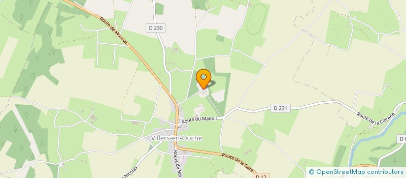 localisation de l'entreprise ASSOCIATION DES AMIS DU CHATEAU DE VILLERS-EN-OUCHE à LA FERTE-EN-OUCHE