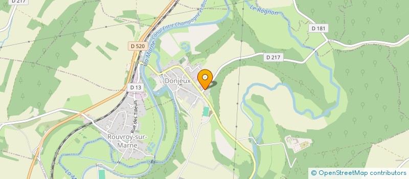 localisation de l'entreprise ASSOCIATION DES AMIS DU CHATEAU DONJEUX à DONJEUX