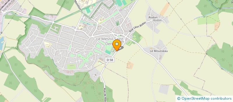 localisation de l'entreprise ASSOCIATION DES AMIS DU CHATEAU DU MESNIL SAINT DENIS  LE MESNIL-SAINT-DENIS