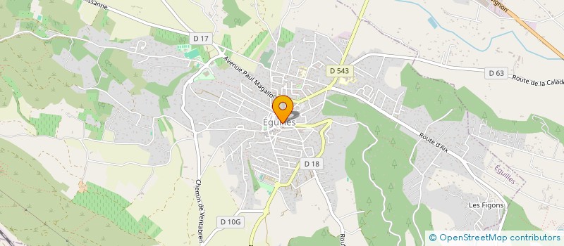 localisation de l'entreprise ASSOCIATION DES AMIS DU CLOS SAINTE THERESE  EGUILLES