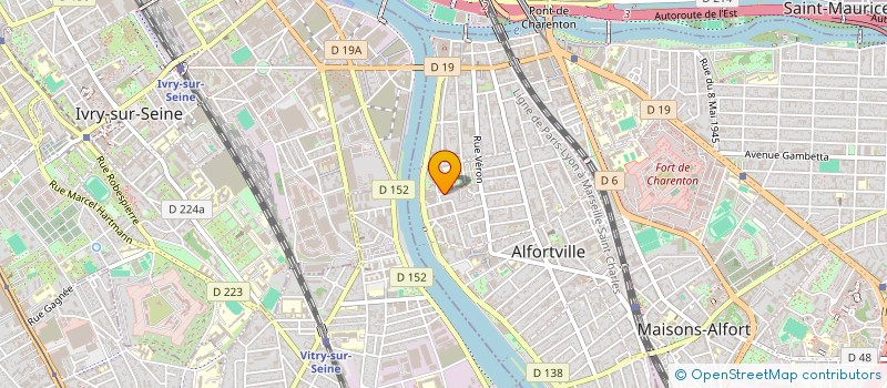 localisation de l'entreprise ASSOCIATION DES AMIS DU COURS DU MARDI (ADACM)  ALFORTVILLE