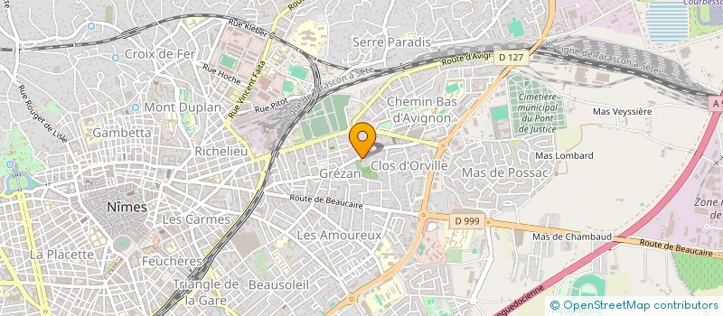 localisation de l'entreprise ASSOCIATION DES AMIS DU MONASTERE  NIMES