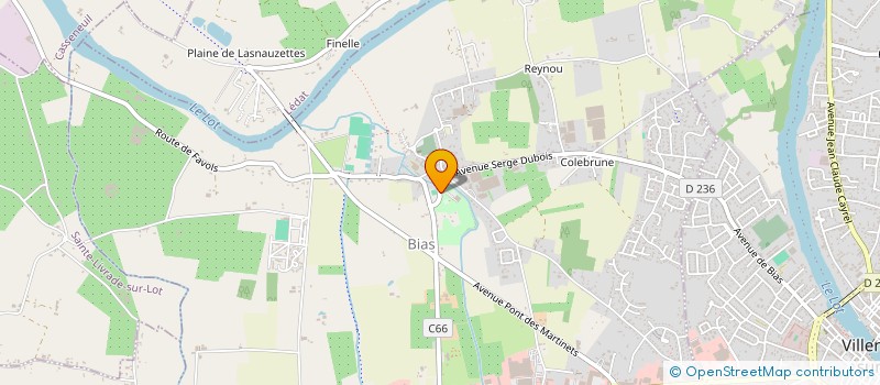 localisation de l'entreprise ASSOCIATION DES AMIS DU MOULIN DE BIAS  BIAS