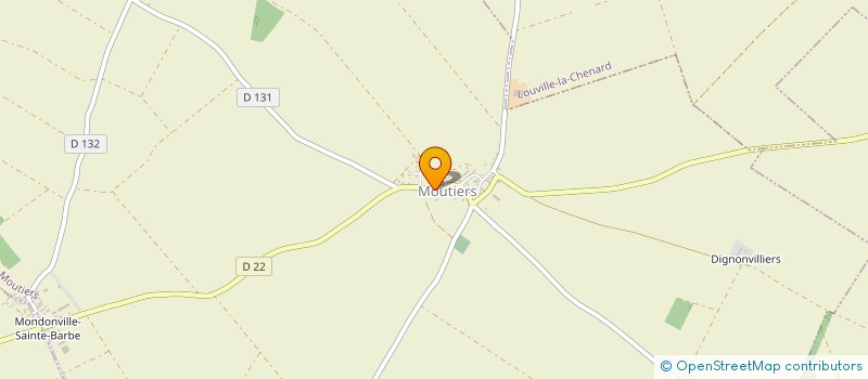 localisation de l'entreprise ASSOCIATION DES AMIS DU MOULIN DE MOUTIERS EN BEAUCE à MOUTIERS