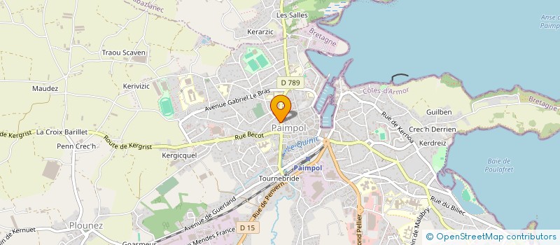 localisation de l'entreprise ASSOCIATION  DES AMIS DU MUSEE DE LA MER DE PAIMPOL  PAIMPOL