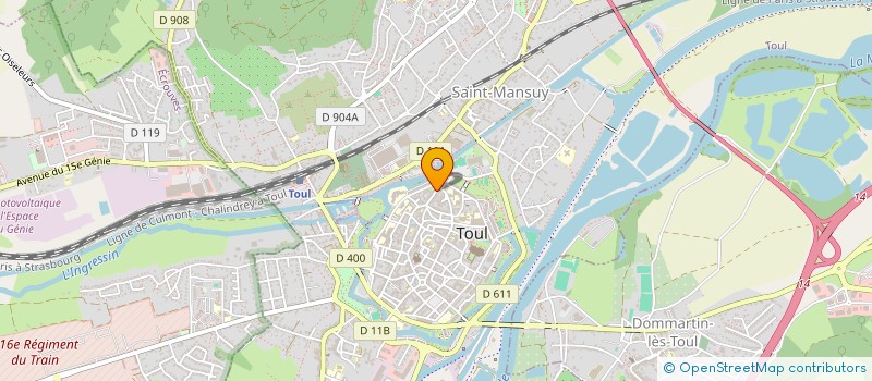 localisation de l'entreprise ASSOCIATION DES AMIS DU MUSEE DE TOUL à TOUL