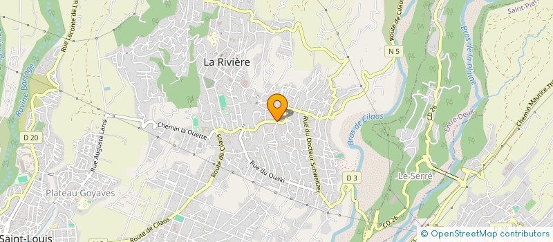 localisation de l'entreprise ASSOCIATION DES AMIS DU MUSEE DES SAPEURS-POMPIERS DE LA REUNION à SAINT-LOUIS