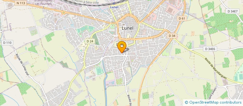 localisation de l'entreprise ASSOCIATION DES AMIS DU MUSEE ET DU FONDS MEDARD à LUNEL
