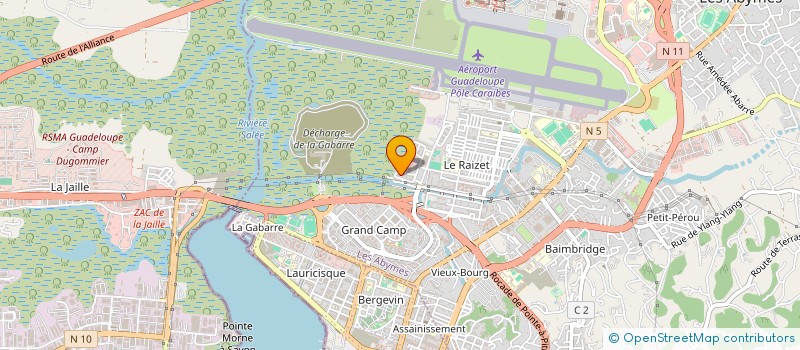 localisation de l'entreprise ASSOCIATION DES AMIS DU PARC NATIONAL DE LA GUADELOUPE, ET DE L'ENVIRONNEMENT à LES ABYMES