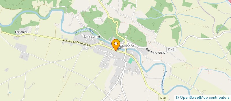 localisation de l'entreprise ASSOCIATION DES AMIS DU PRESBYTERE PROTESTANT DE CALMONT  CALMONT