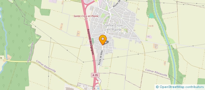 localisation de l'entreprise ASSOCIATION DES AMIS DU SAINT NICOLAS  SAINTE-CROIX-EN-PLAINE