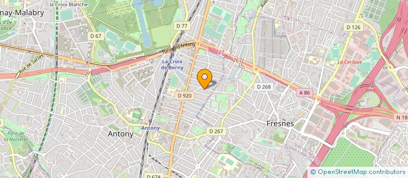 localisation de l'entreprise ASSOCIATION DES AMIS DU SCOUTISME EUROPEEN D'ANTONY à ANTONY