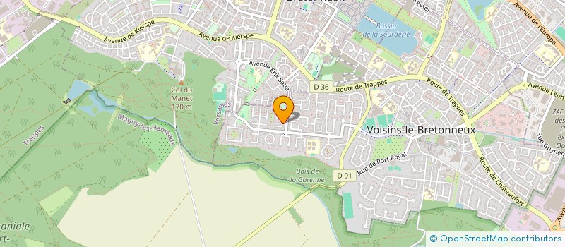 localisation de l'entreprise ASSOCIATION DES AMIS DU SCOUTISME EUROPEEN DE LA VALLEE DE CHEVREUSE à VOISINS-LE-BRETONNEUX