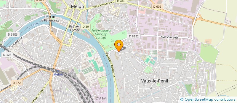 localisation de l'entreprise ASSOCIATION DES AMIS DU TENNIS CLUB DE MELUN à VAUX-LE-PENIL