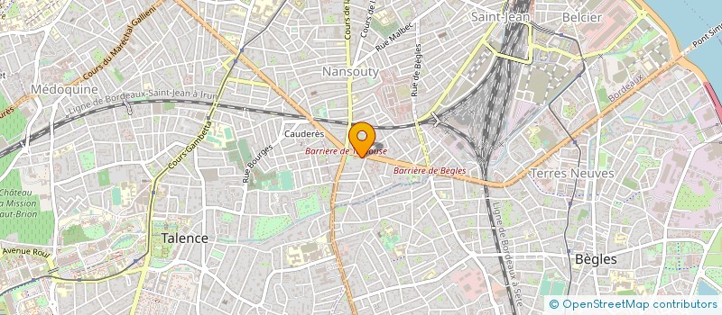 localisation de l'entreprise ASSOCIATION DES AMIS ET COLLABORATEURS  BORDEAUX