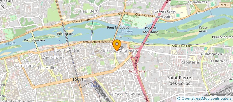 localisation de l'entreprise ASSOCIATION DES AMIS ET DES LANGUES ANCIENNES à TOURS