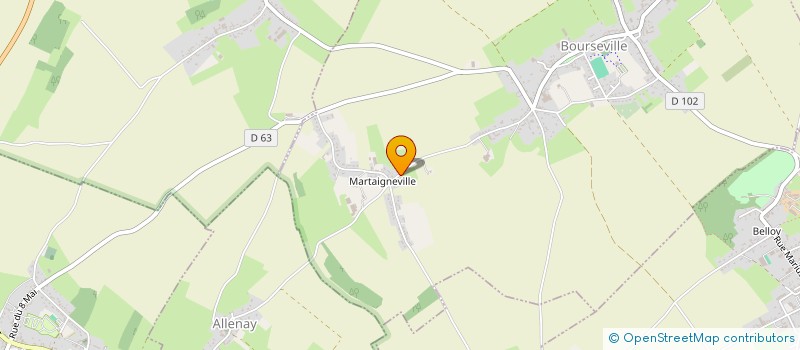 localisation de l'entreprise ASSOCIATION DES AMIS ET VOISINS DE LA BAIE DE SOMME  BOURSEVILLE