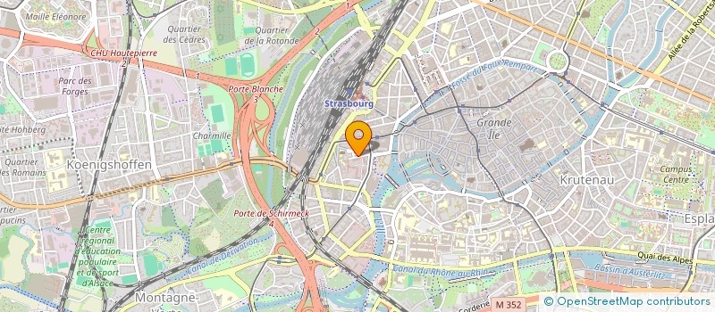localisation de l'entreprise ASSOCIATION DES AMIS, PARENTS ET PARENTS D'ELEVES DE L'ECOLE MATERNELLE SAINTE AURELIE DE STRASBOURG à STRASBOURG