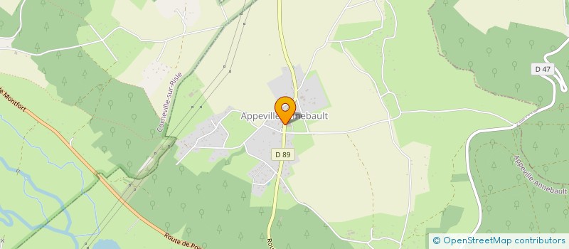 localisation de l'entreprise ASSOCIATION DES ANCIENS COMBATTANT ET VICTIMES DE LA GUERRE DE APPEVILLE DIT ANNEBAULT  APPEVILLE-ANNEBAULT