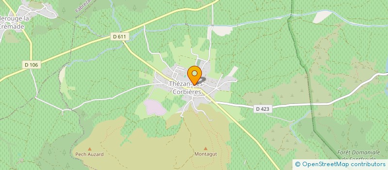 localisation de l'entreprise ASSOCIATION DES ANCIENS COMBATTANTS  THEZAN-DES-CORBIERES