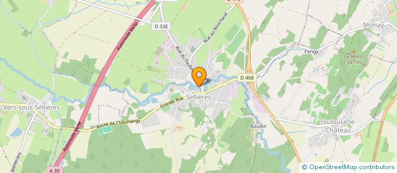 localisation de l'entreprise ASSOCIATION DES ANCIENS COMBATTANTS ALGERIE - TUNISIE - MAROC à SELLIERES