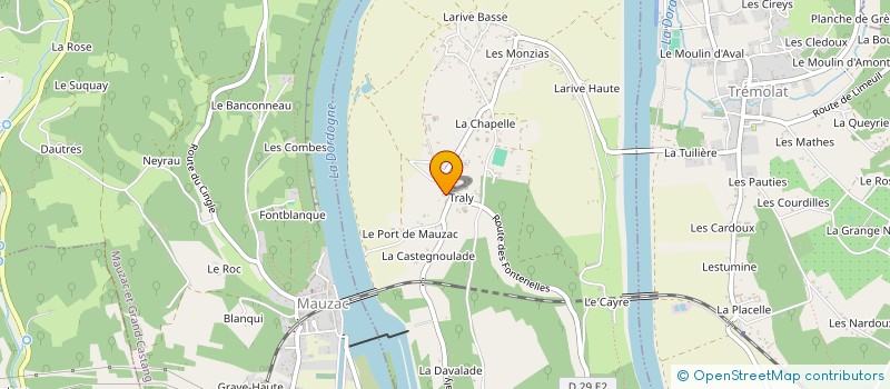 localisation de l'entreprise ASSOCIATION DES ANCIENS COMBATTANTS DE LA POLICE NATIONALE GROUPE DE LA DORDOGNE  PRESSIGNAC-VICQ