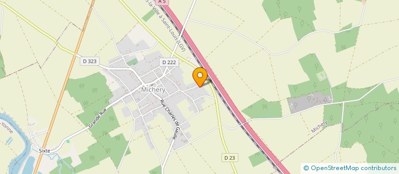 localisation de l'entreprise ASSOCIATION DES ANCIENS COMBATTANTS DE MICHERY  MICHERY